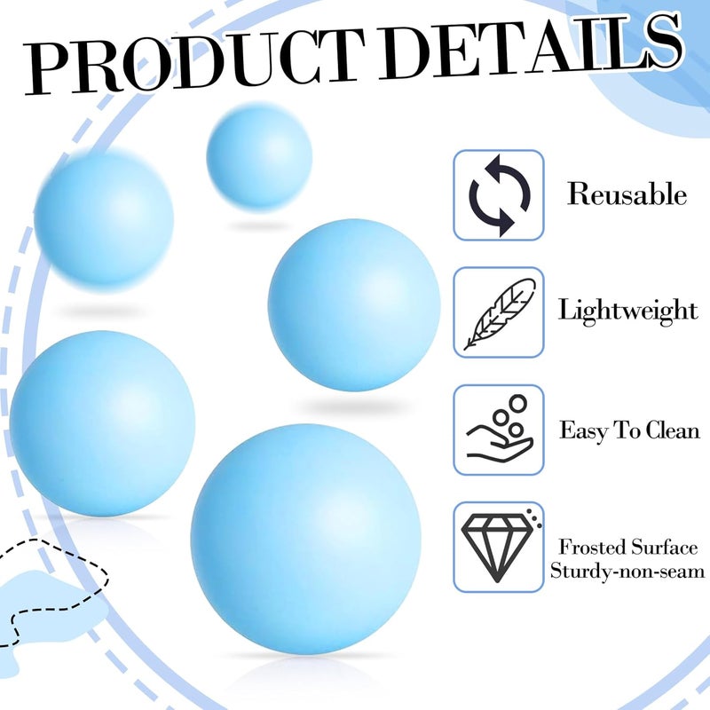 SEEVOR 28 Pcs Balls Table Tennis Balls 40mm Color Plastic Balls Bulk Washable Small Game Balls for Party Decoration Handcrafted Art Carnival Pool Games - Image 3